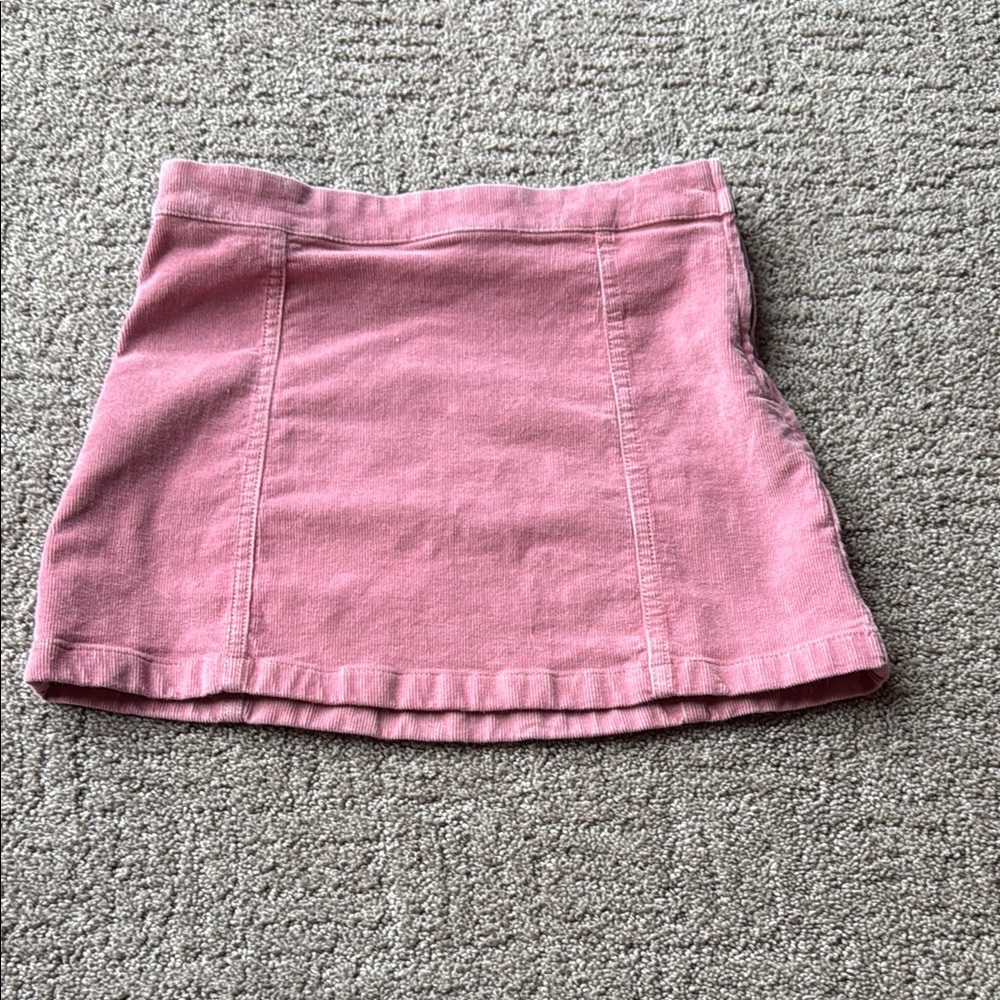 Pink corduroy Mini Skirt